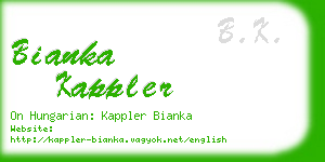 bianka kappler business card